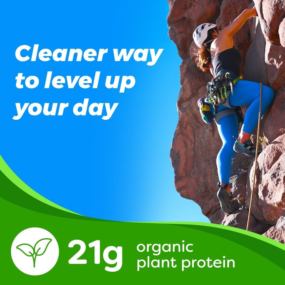 Orgain Organic Vegan Protein + 50 Superfoods Powder, Vanilla Bean - 21G Plant Based Protein, 8G Prebiotic Fiber, No Lactose Ingredients, Gluten Free, No Added Sugar, Non-Gmo, 2.02 Lb