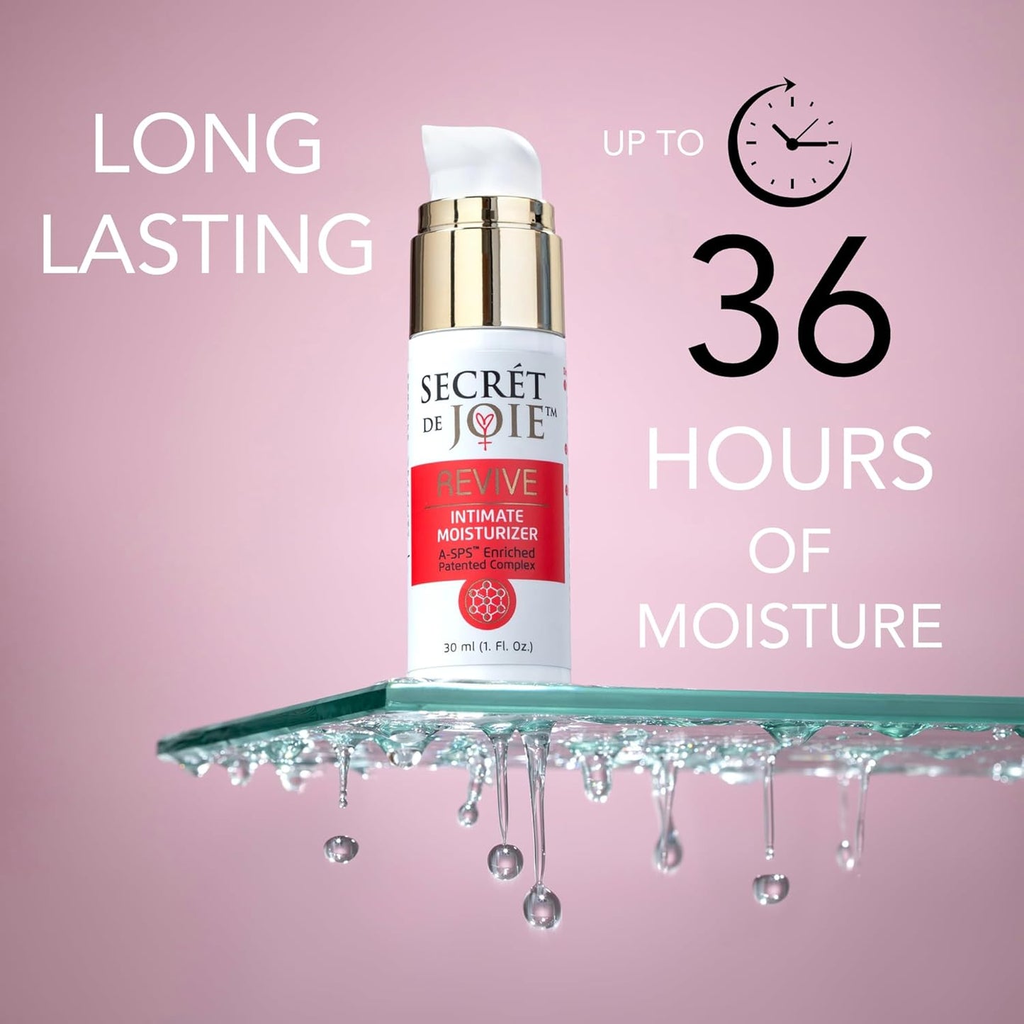 REVIVE Vaginal Moisturizer for Intimate Dryness, Long Lasting Moisturizing Gel, Relieves Itchiness & Irritation, Feminine Skin Care, Menopause Support - Hormone Free – 1 Oz