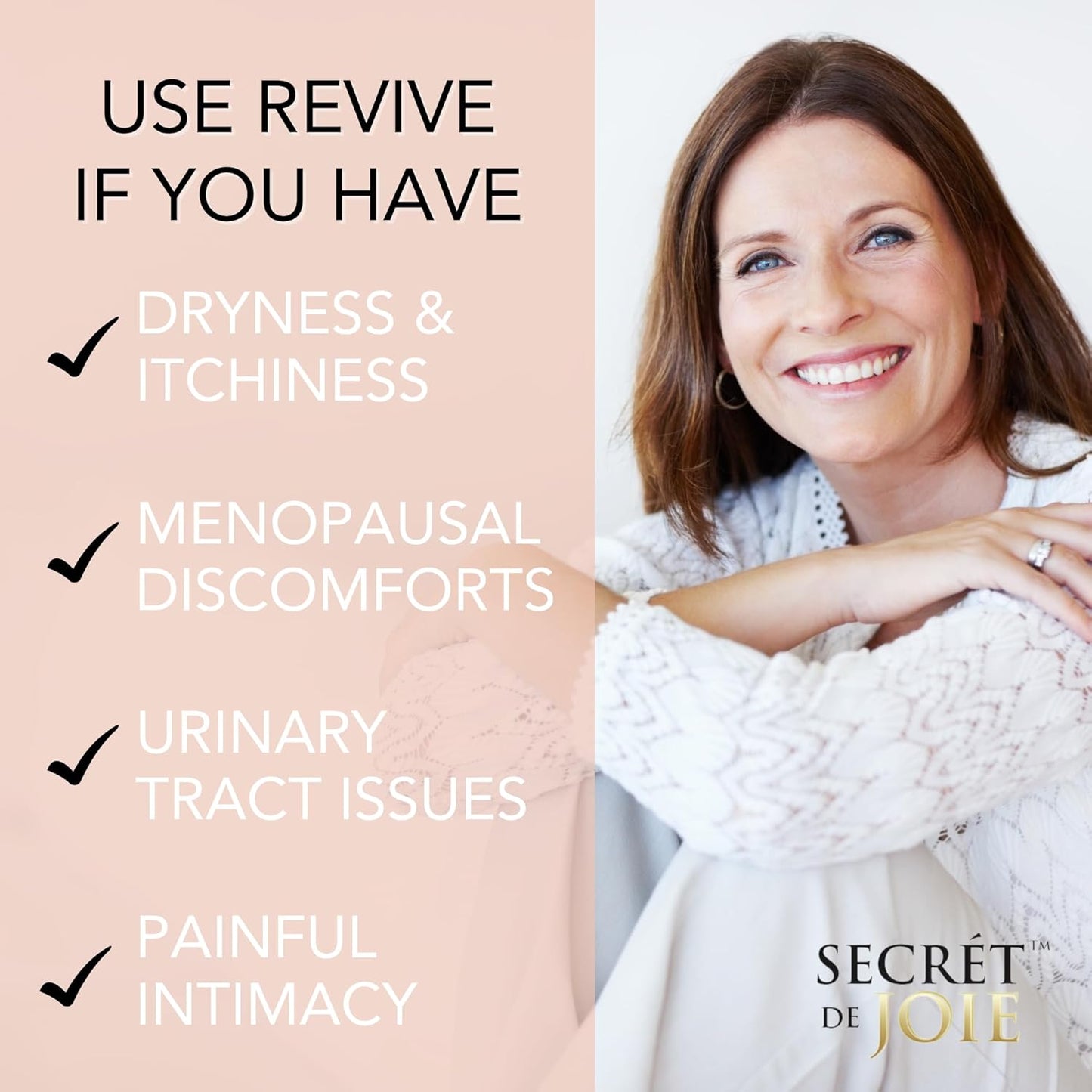 REVIVE Vaginal Moisturizer for Intimate Dryness, Long Lasting Moisturizing Gel, Relieves Itchiness & Irritation, Feminine Skin Care, Menopause Support - Hormone Free – 1 Oz