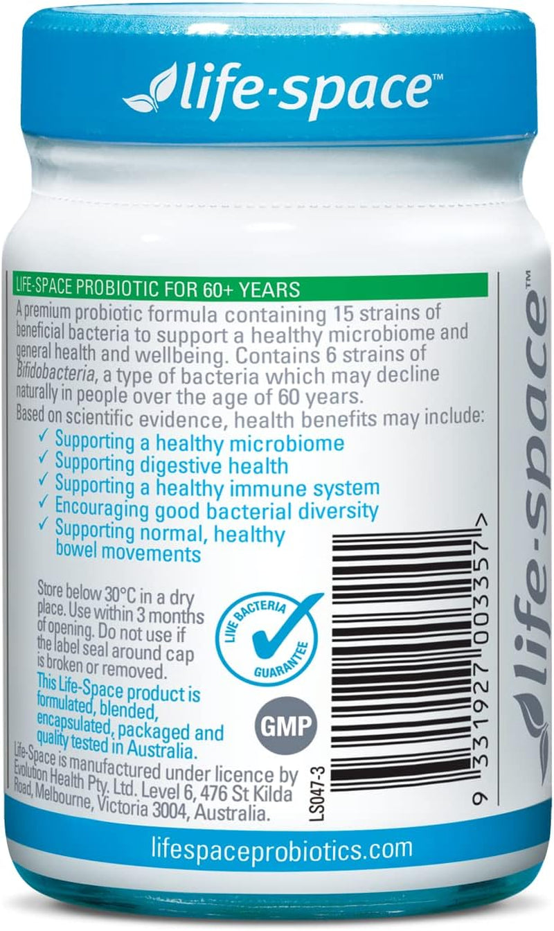 Life Space Probiotic for 60+ Years 60 Capsules