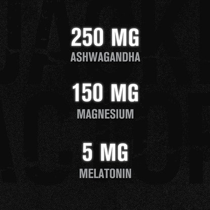 Jacked Factory Build PM Night Time Muscle Builder & Sleep Aid - Post Workout Recovery & Sleep Support Supplement W/Vitacherry Tart Cherry, Ashwagandha, & Melatonin - 60 Natural Veggie Pills