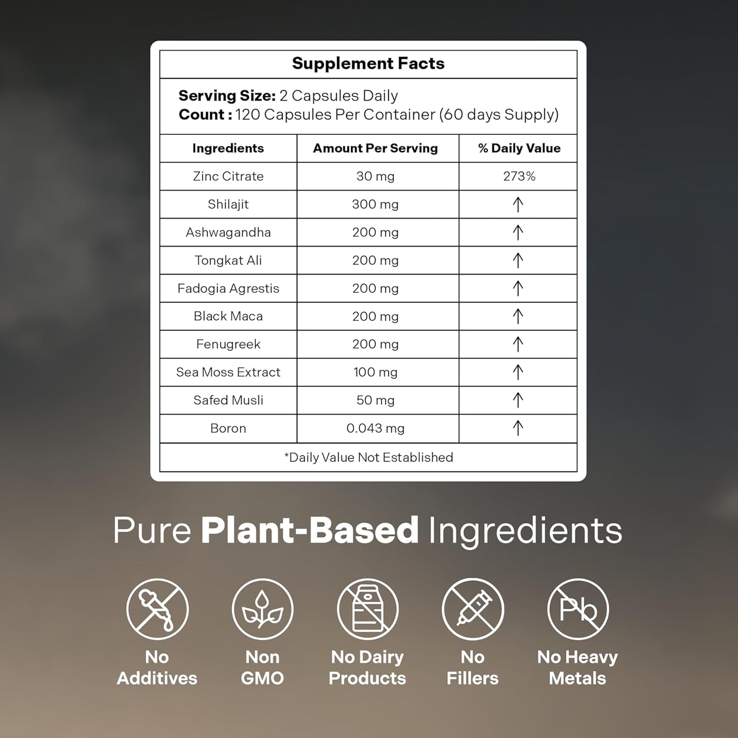 ATLAS X 10-In-1 Masculinity Maximiser Supplement for Men - Energy, Strength & Vitality Capsules with Shilajit, Ashwagandha, Zinc, Safed Musli, Tongkat Ali, Black Maca, Fadogia Agrestis, 2 Month Supply