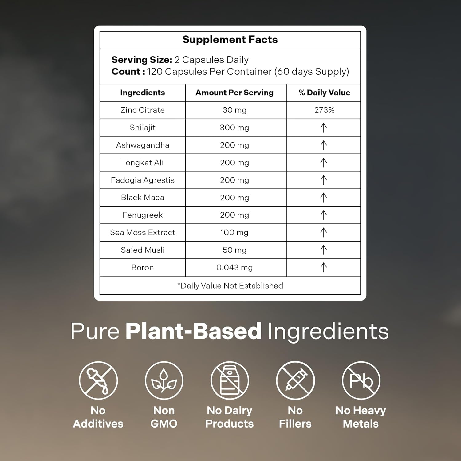 ATLAS X 10-In-1 Masculinity Maximiser Supplement for Men - Energy, Strength & Vitality Capsules with Shilajit, Ashwagandha, Zinc, Safed Musli, Tongkat Ali, Black Maca, Fadogia Agrestis, 2 Month Supply