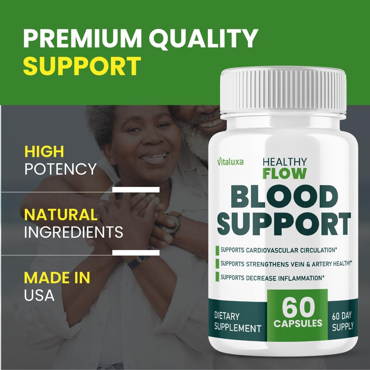 (2 Pack) Healthy Flow Blood Support - Healthyflow Supplement Capsules for Neuropathy Balance Control Men Women, Healthy Blood Flow Cleanse Pills Advanced Formula Natural Max Strength Reviews (120 Ct)