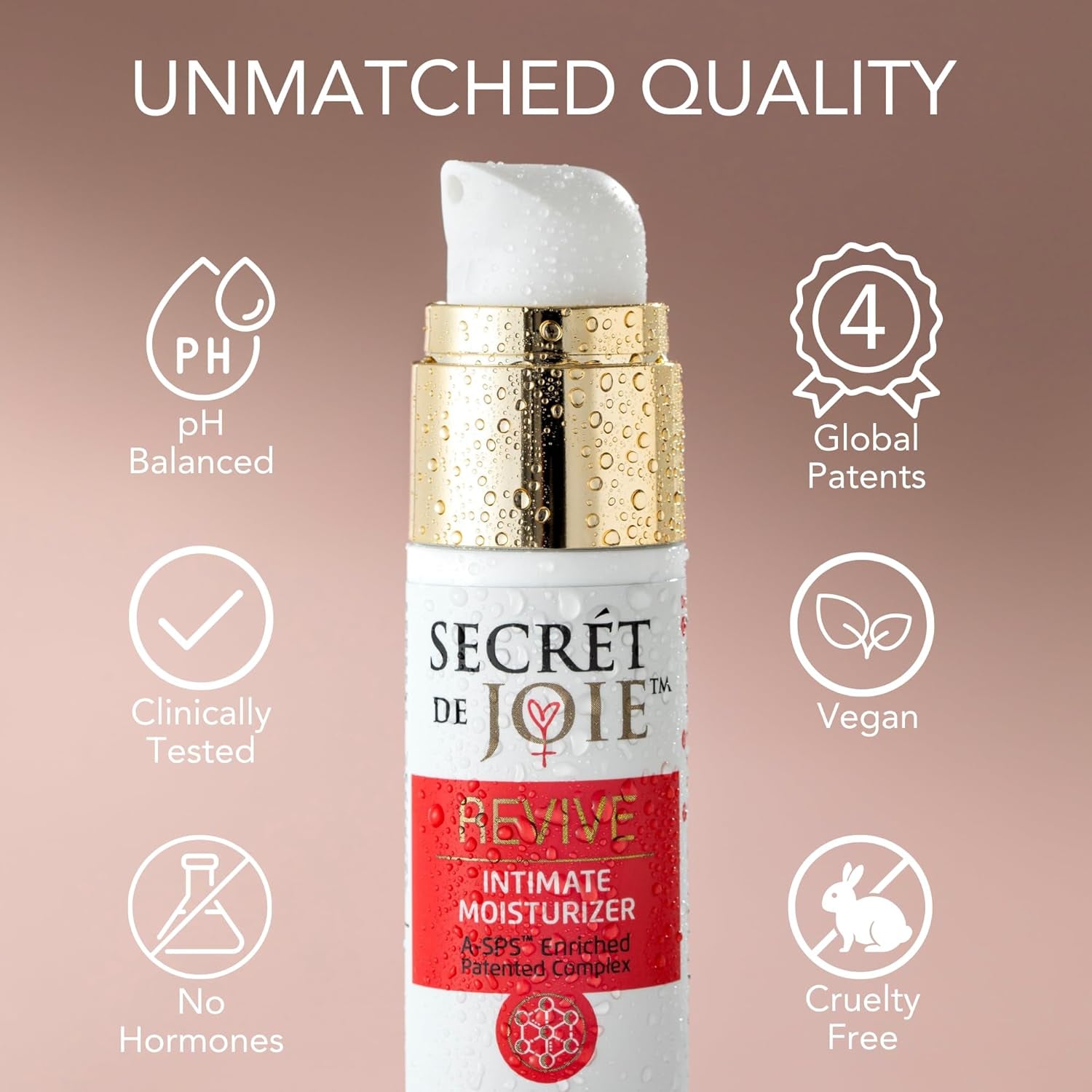 REVIVE Vaginal Moisturizer for Intimate Dryness, Long Lasting Moisturizing Gel, Relieves Itchiness & Irritation, Feminine Skin Care, Menopause Support - Hormone Free – 1 Oz