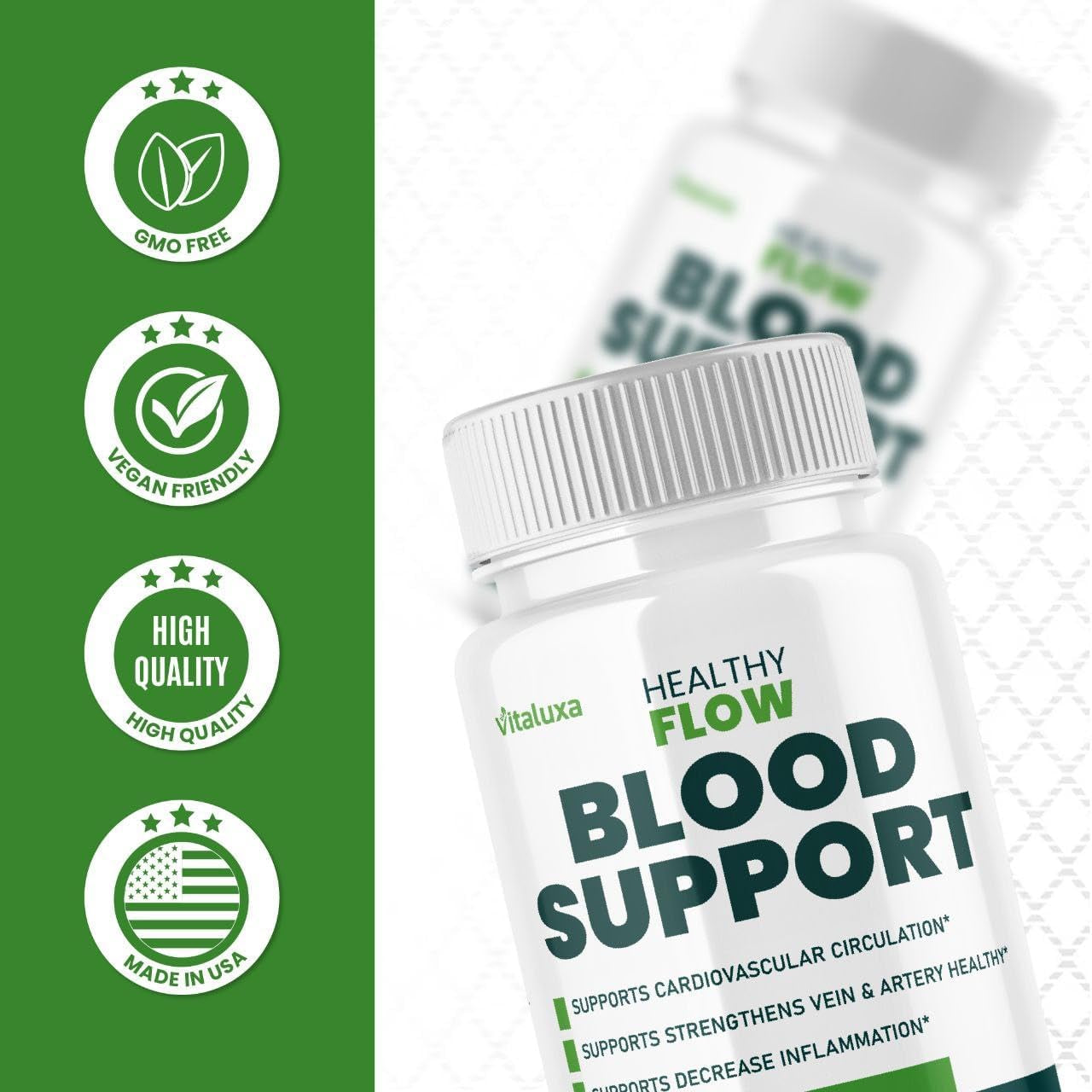(2 Pack) Healthy Flow Blood Support - Healthyflow Supplement Capsules for Neuropathy Balance Control Men Women, Healthy Blood Flow Cleanse Pills Advanced Formula Natural Max Strength Reviews (120 Ct)