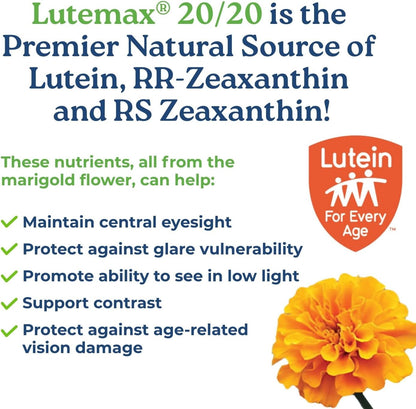 Naturecity True-Vision Eye Health Supplement - Plant-Based Lutein and Zeaxanthin with High Potency Saffron 20Mg - Blue Light Potection, Support Central and Night Vision (30 Veggie Capsules)
