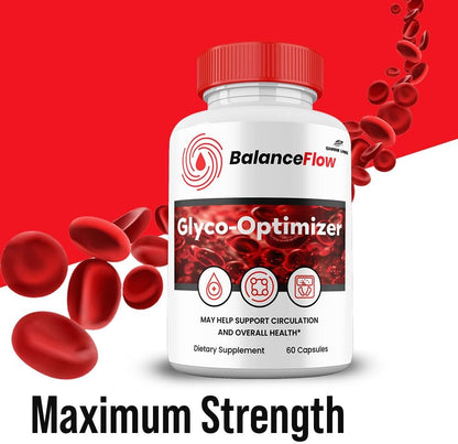 (1 Pack) Balance Flow Glyco Optimizer Capsules, Maximum Strength Official All Natural Premium Formula Vitamin Balanceflow Glyco Glycogen Supplement Pills