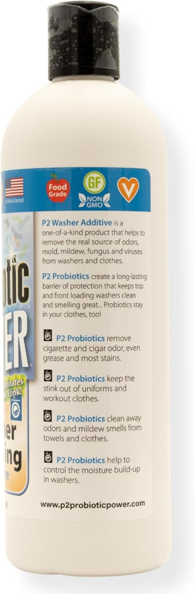 Washer Cleaning Additive – Laundry Machine Cleaner for Top & Front Loading Washers, Odor & Mildew Remover, Stain & Grease Cleaner, Fresh Clothes, Home Laundry Essentials, 16 Oz