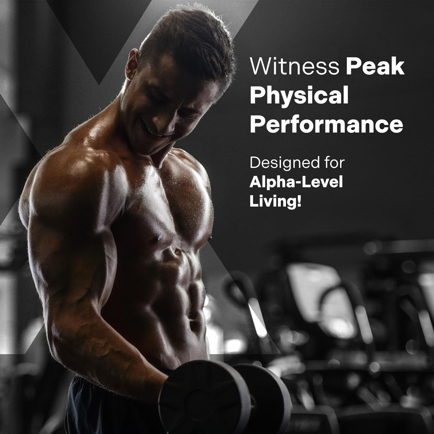 ATLAS X 10-In-1 Masculinity Maximiser Supplement for Men - Energy, Strength & Vitality Capsules with Shilajit, Ashwagandha, Zinc, Safed Musli, Tongkat Ali, Black Maca, Fadogia Agrestis, 2 Month Supply