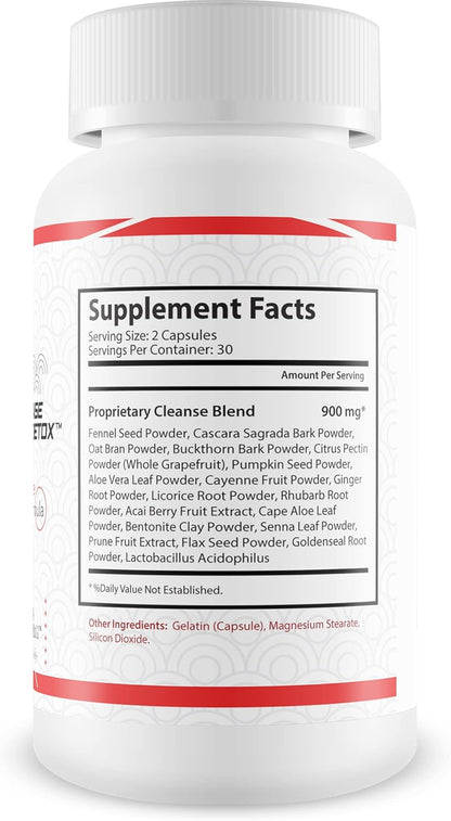 Super Colon Cleanse & Detox - Premium Colon Cleanse & Detox Formula with Herbs, Probiotics, & Fiber - Help Reduce Bloating - Natural Digestive Support & Constipation Relief - Colon Cleanser