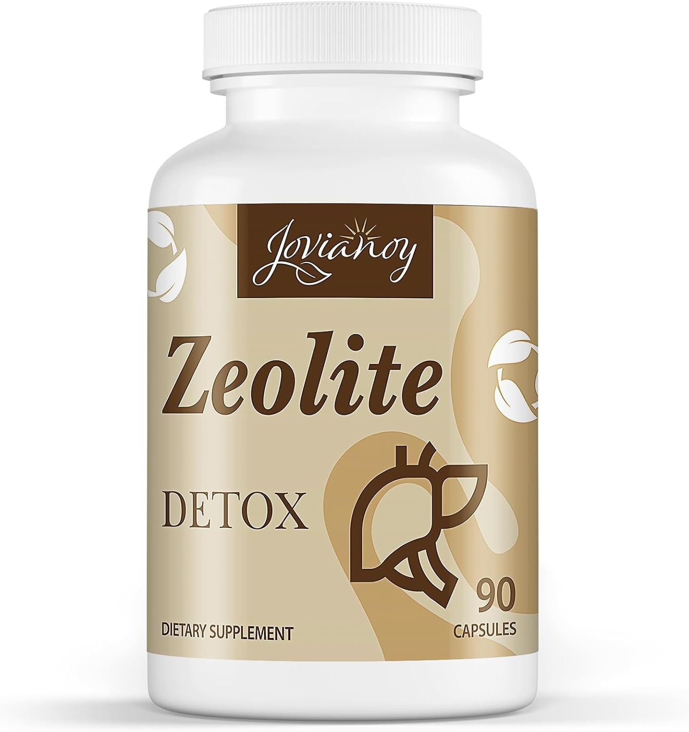 Zeolite Detox Capsules, Organic Activated Charcoal, Bentonite Clay, 1-2 Μm Clinoptilolite, Maximum Absorption, Gut Liver Detox Cleanse Full Body for Women Men, 90 Capsules