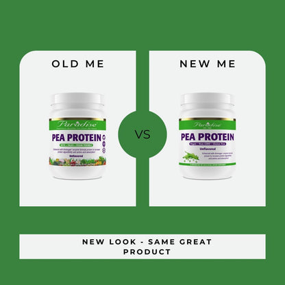 Paradise Herbs Certified Organic Pea Protein Powder, Unflavored, Vegan, Gluten Free, Non-Gmo, Keto, Paleo, 15 Servings, 15.87 Oz